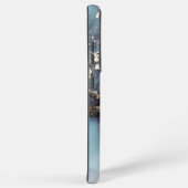 modern black and white marble monogram samsung galaxy hülle (Rechte Seite)