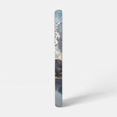 modern black and white marble monogram samsung galaxy hülle (Linke Seite)