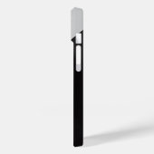 Modern Black and White Minimalist Phone Case - 3D  (Rückseite / Links)