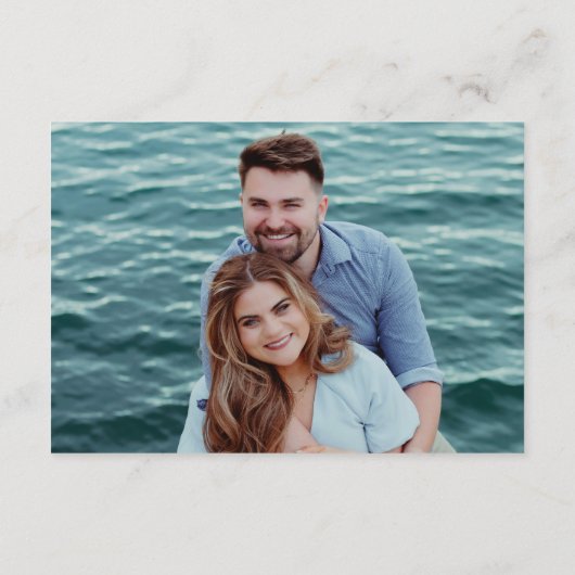 Modern Black and White QR Code Chic Wedding RSVP Karte (Rückseite)