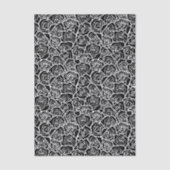 Modern Black and White Roses Chic Floral Pattern  Seidenpapier (Vorderseite)