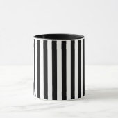 Modern Black and White Striped Combo Mug Tasse (Zentrum)