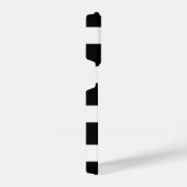 Modern Black and White Striped iPhone Hülle (Rechte Seite)