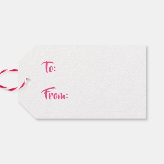 Modern Black Beautiful Pink Roses Happy Birthday Geschenkanhänger (Rückseite Horizontal)