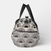 Modern Black & Beige Sunset Abstract Art Pattern Duffle Bag (Rechts)