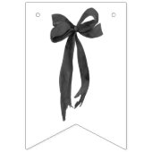 Modern Black Bow Brautparty Bunting Banner (Erste Fahne)