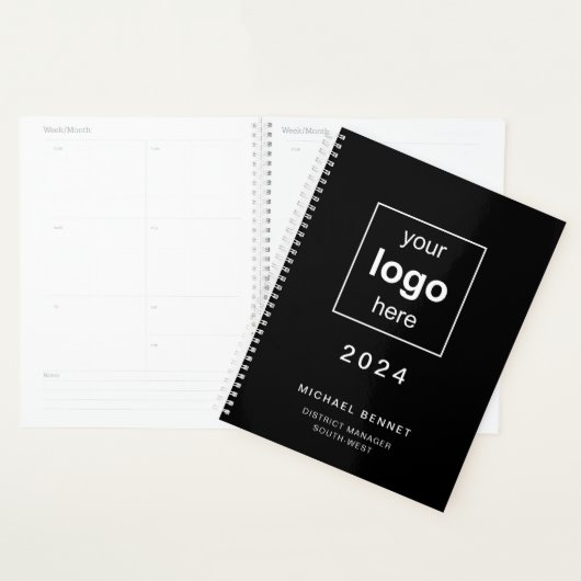 Modern Black Business Logo 2024 Planer (Anzeige)
