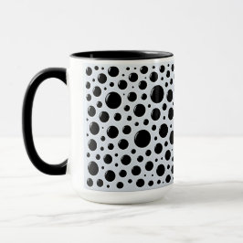 Modern Black Circles Tasse