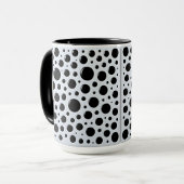 Modern Black Circles Tasse (Vorderseite Links)