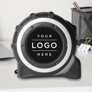 Modern Black Custom Business Logo Maßband