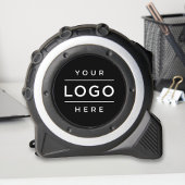Modern Black Custom Business Logo Maßband