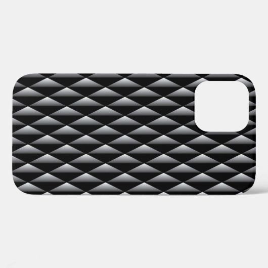 Modern Black Diamond Geometric Muster Case-Mate iPhone Hülle (Rückseite (Horizontal))
