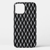Modern Black Diamond Geometric Muster Case-Mate iPhone Hülle (Rückseite)