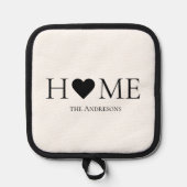 Modern Black Dots & Bubble Chat Pink With Hey Topflappen (Vorderseite)