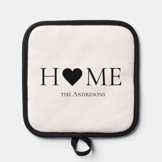 Modern Black Dots & Bubble Chat Pink With Hey Topflappen (Vorderseite)