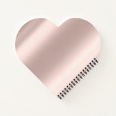 Modern Black Glitzer Rose Gold Monogram Notizblock (Rückseite)