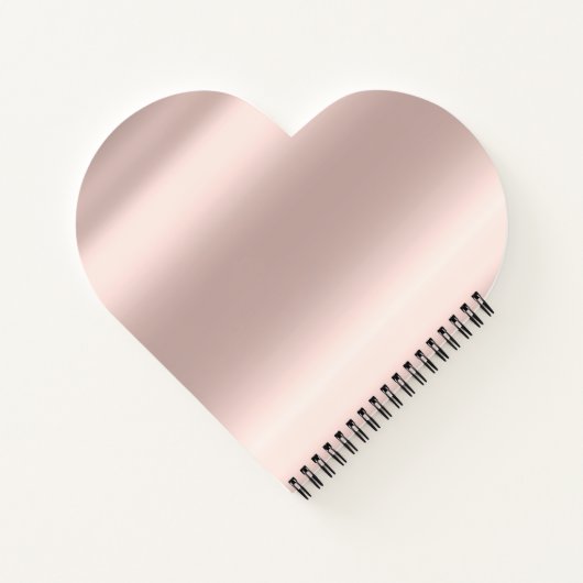 Modern Black Glitzer Rose Gold Monogram Notizblock (Rückseite)