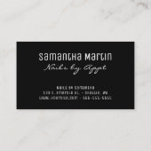 Modern Black Gold Alcohol Tinte Visitenkarte (Rückseite)
