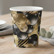 Modern Black Gold Ballon 50. Geburtstag