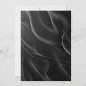 Modern black & Gold Birthday Invitation Einladung (Rückseite)