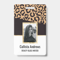 Modern Black Gold Cheetah Leopard Animal Print