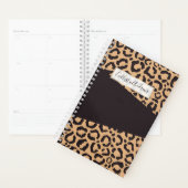 Modern Black Gold Cheetah Leopard Animal Print Planer (Anzeige)