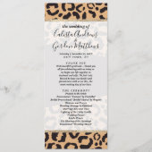 Modern Black Gold Cheetah Leopard Animal Print Programm (Vorderseite)