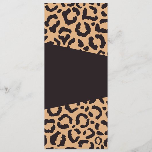 Modern Black Gold Cheetah Leopard Animal Print Programm (Rückseite)