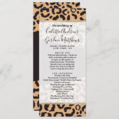 Modern Black Gold Cheetah Leopard Animal Print Programm (Vorne/Hinten)