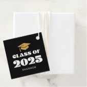 Modern Black Gold Class 2025 Vielen Dank Geschenkanhänger (Beispiel)