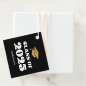 Modern Black Gold Class 2025 Vielen Dank Geschenkanhänger (Beispiel)