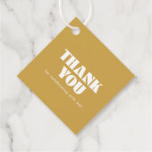 Modern Black Gold Class 2025 Vielen Dank Geschenkanhänger (Rückseite)