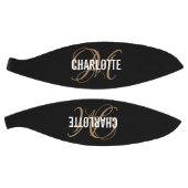 Modern Black Gold-Drehbuch Name Basketball (Panele)