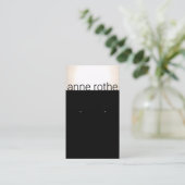 Modern Black Gold Earring Display Holder Visitenkarte (Stehend Vorderseite)