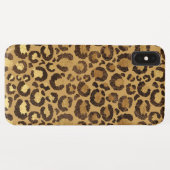 Modern Black Gold Foil Cheetah Tiermuster Case-Mate iPhone Hülle (Rückseite (Horizontal))