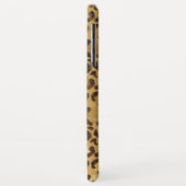 Modern Black Gold Foil Cheetah Tiermuster Case-Mate iPhone Hülle (Hinten/Links)