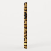 Modern Black Gold Foil Cheetah Tiermuster Case-Mate iPhone Hülle (Hinten/Rechts)