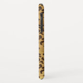 Modern Black Gold Foil Cheetah Tiermuster Case-Mate iPhone Hülle (Hinten/Links)