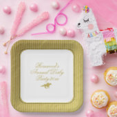 Modern Black & Gold Horse Race Derby Equestrian Pappteller (Party)