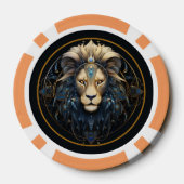 Modern Black Gold Sun Sign Name Fantasie Symbol Le Pokerchips (Rückseite)