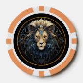 Modern Black Gold Sun Sign Name Fantasie Symbol Le Pokerchips (Vorderseite)