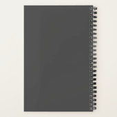 Modern Black & Gold Typografy Sketchbook Editor Notizblock (Rückseite)