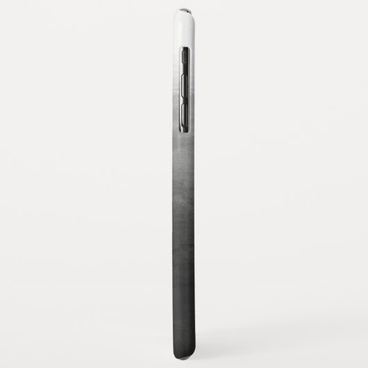 Modern Black Gradient Ombre Personalisiert Case-Mate iPhone Hülle (Hinten/Links)