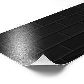 Modern Black Graduation Party Signing Guest  Fotodruck (Ecke)