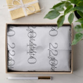 Modern Black Graduation Year Custom Gift Seidenpapier (Geschenk)