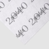 Modern Black Graduation Year Custom Gift Seidenpapier (Detail)