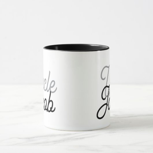Modern Black Gray and White For The Cool Uncle Tasse (Zentrum)