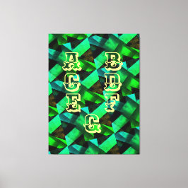 modern - BLACK-GREEN-BLUE-YELLOW-Sehr schön Leinwanddruck