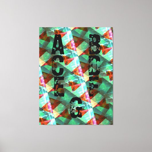 Modern - BLACK-GREEN-YELLOW-Sehr schöne Leinwand d (Vorderseite)