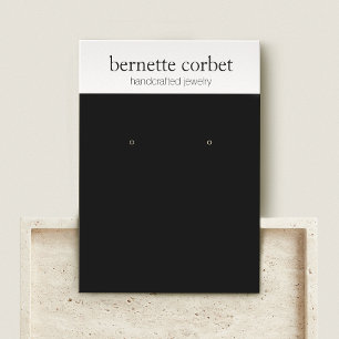 Modern Black Juwelier Designer Earring Display Car